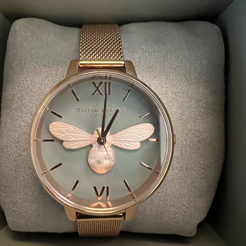Olivia Burton Rose Gold Bee Watch